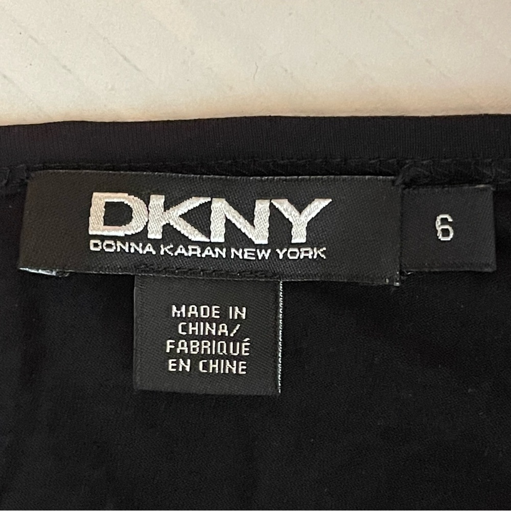 DKNY Black Long Sleeve Dress NWOT Size 6 - Picture 8 of 12